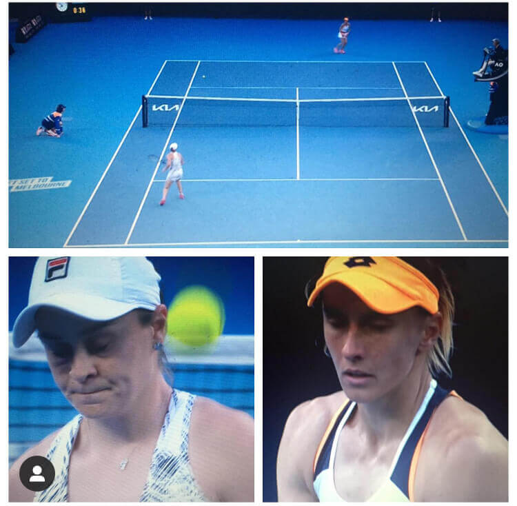 Tennis News, Ash Barty’s bid to win the Australian Open on home soil in 2022 kicks off with an easy 1st Round win v Lesia Tsurenko at Rod Laver Arena