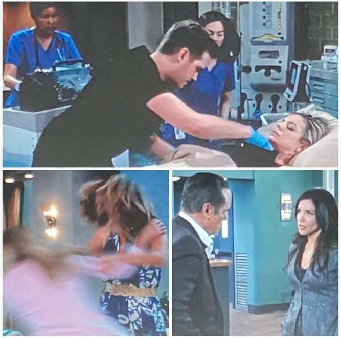 GH this week's wrap of Lucas trying to save Maxie along with Carly throwing Nina out wet and Sonny with Turner