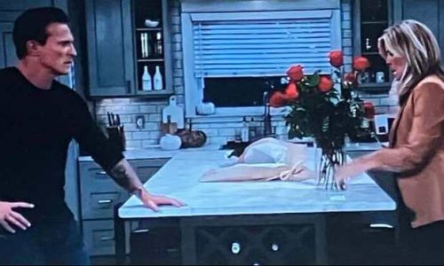 General Hospital today's photo for this week sees Carly heartbroken after Jason's tell all reveals that her daughter was set up as one of his WSB lieutenants by her own boyfriend.